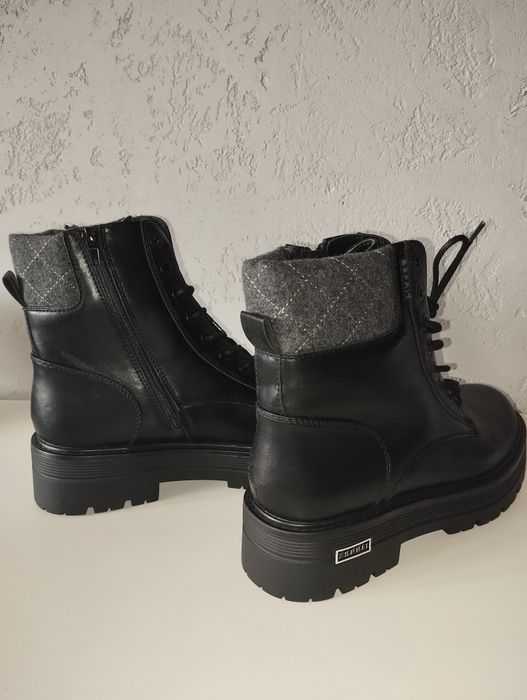 Nowe, czarne botki trapery Esprit r. 42