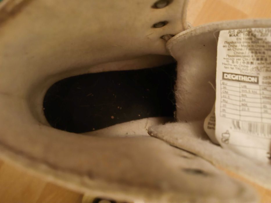 Oxelo Patins de Patinagem Artística, 36, Branco