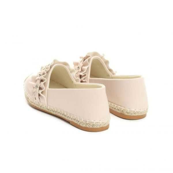 Beżowe Damskie Espadryle Queen 37