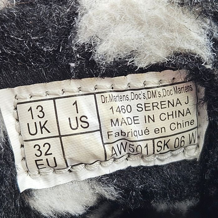 Śniegowe Botki Dziecięce Botki Dr. Martens 1460 Serena Rozmiar 32