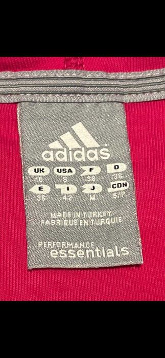 Bluza damska Adidas na zamek, z kapturem.
