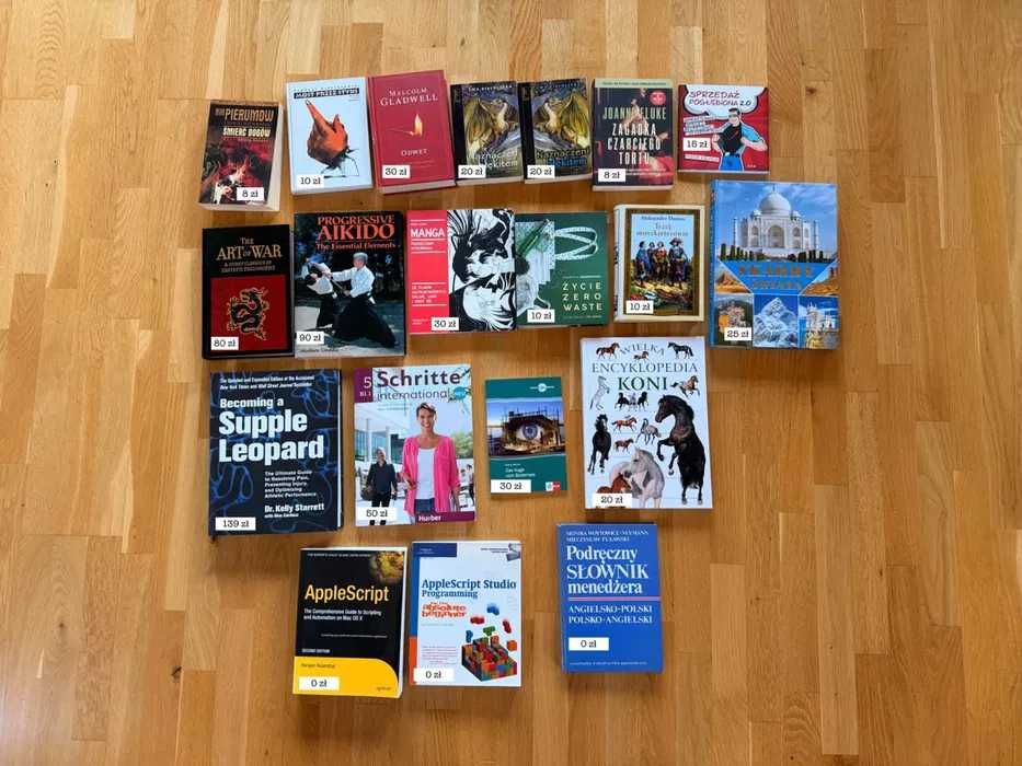 Książki różne - rozwój osobisty, literatura, książki językowe