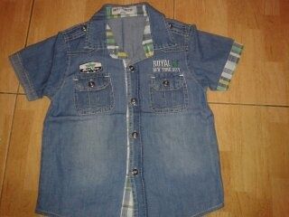 Джинсова теніска на хлопчика