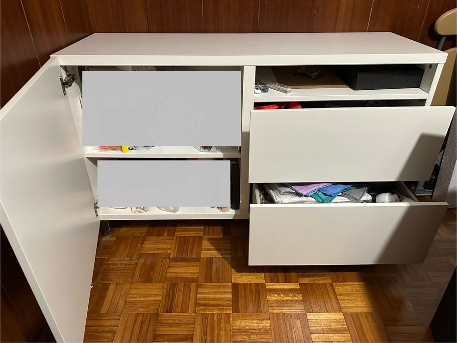 Aparador Branco - IKEA BESTA - Em bom estado