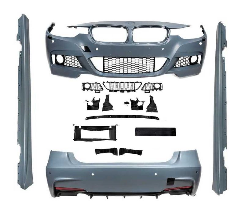 Комплект обвісу бмв ф30 м пакет бмв f30 передній бампер, задній,пороги