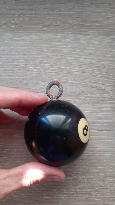 Bola preta bilhar para pendurar  snooker decoração