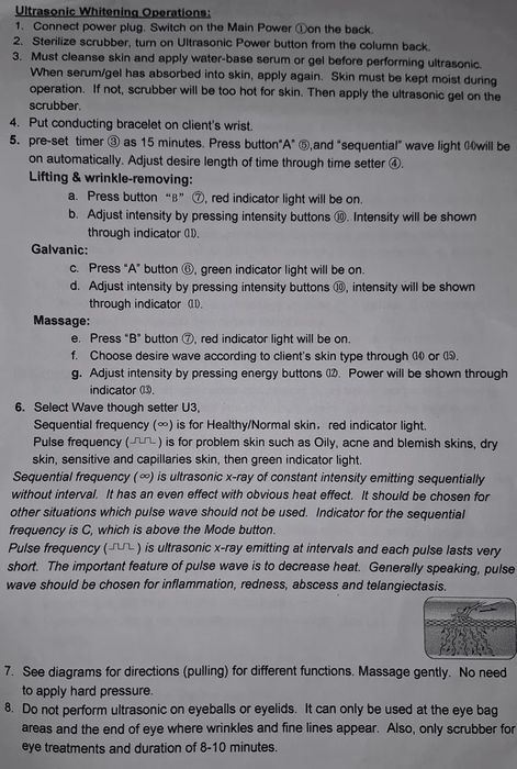 Косметологічний апарат Ультразвуковий скрабер E + 804