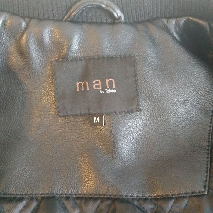 Kurtka męska z eco-skóry czarna