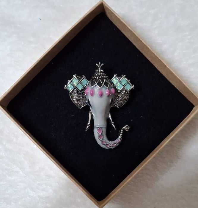 Broszka słonik, urocza, nowa ok 5 cm