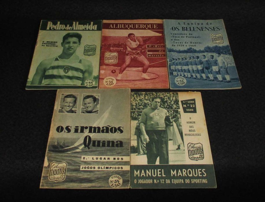 Livros Colecção Ídolos do Desporto 1956 a 1960
