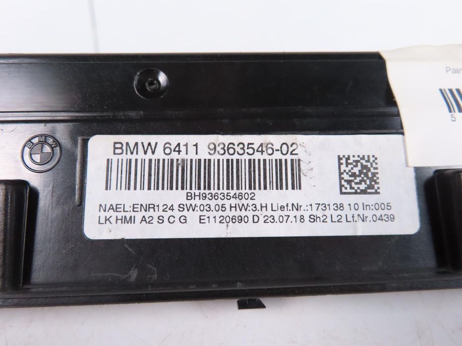 Painel Ac / Ar Condicionado Bmw 1 Ref: 64119363546 2010 - 2025