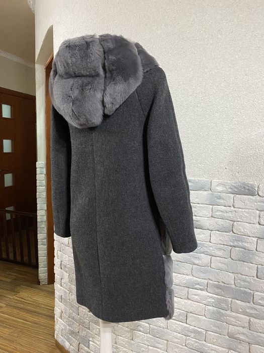 Пальто зимнее- шерсть+ мех