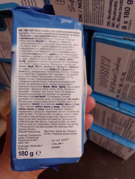 Aukcja dotyczy 6 paczek ciastek zapraszamy do zakupów