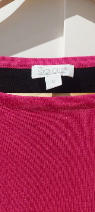 Sweterek bluzka pomarańczowy czarny różowy fuksjowy SOLAR 36 S