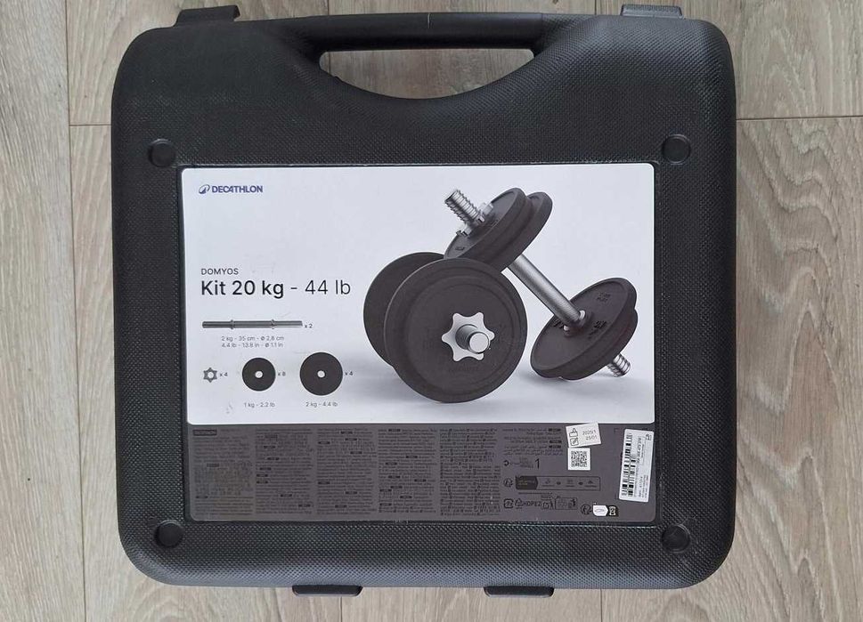 Hantle regulowane 2 x 10kg (Decathlon) . Jak nowe