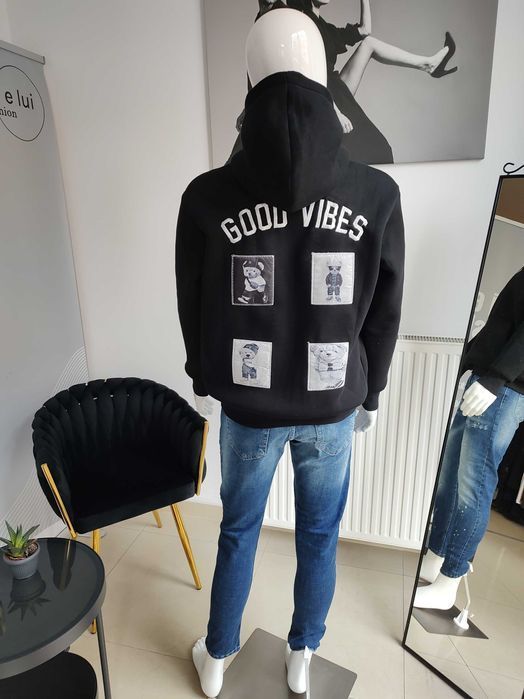 Bluza Good Vibes - czarny XL