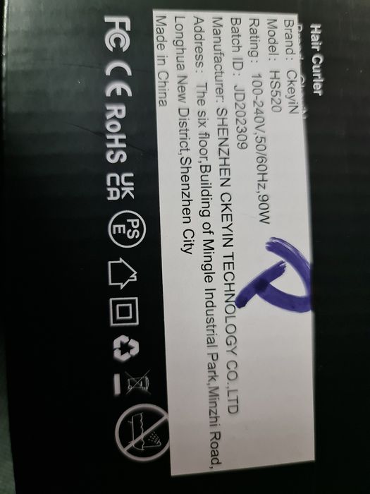 CkeyiN HS520 lokówka falista z regulacją temperatury i wyświetlaczem