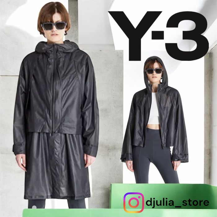 Женский плащ y-3 adidas yohji yamamoto