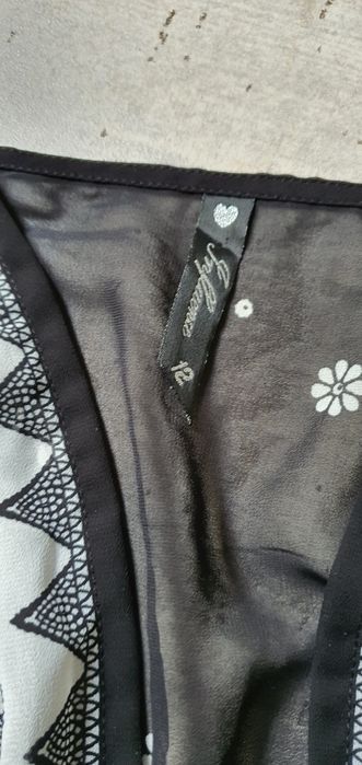 Influence angielski kombinezon szyfon wzory tiul podszewka S M L