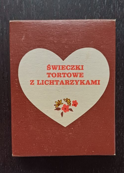 Świeczki tortowe z lichtarzykami nowe PRL  Spółdzielnia Pracy Gniewkow