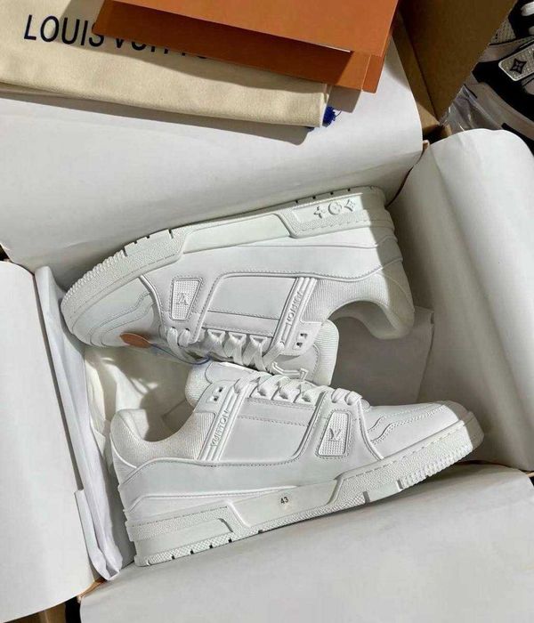 (БЕЗ ПЕРЕДОПЛАТИ)Louis Vuitton Trainer луї віттон скейт трейнер білі
