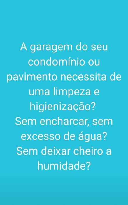 Limpeza de garagens com lavadora - aspiradora de pavimentos
