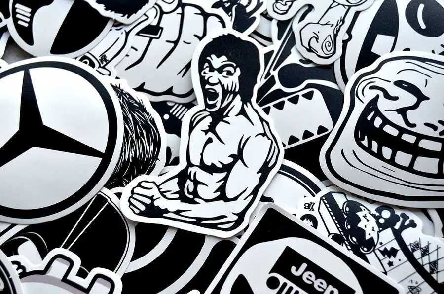 Стикеры, наклейки на авто, мото, ноутбук. Стикербомбинг, стікери