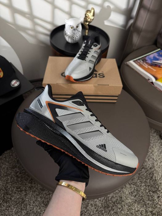 Кросівки Кроссовки Adidas Duramo Speed Light Grey Black Сірий Серый Кросовки демісезон