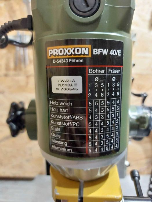 Proxxon frezarka statyw stół krzyżowy SOLIDNE