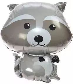 Balon Foliowy Leśne Zwierzątka - Szop 60Cm. Nowy Produkt