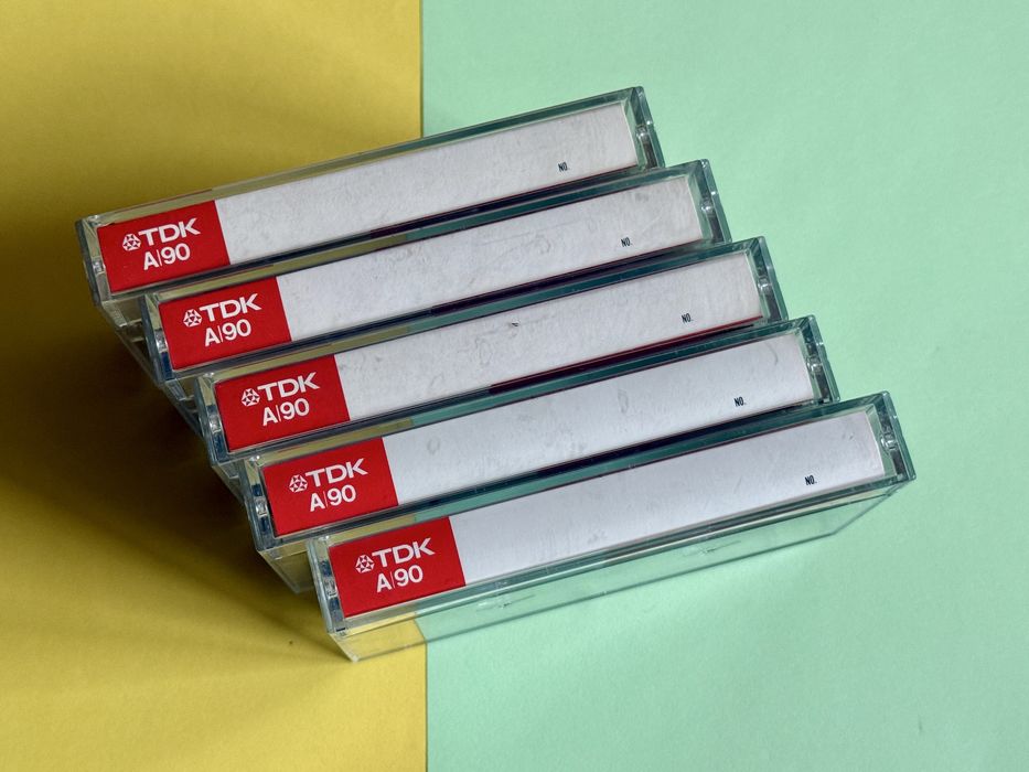 TDK A90 kaseta magnetofonowa - zestaw 5 sztuk