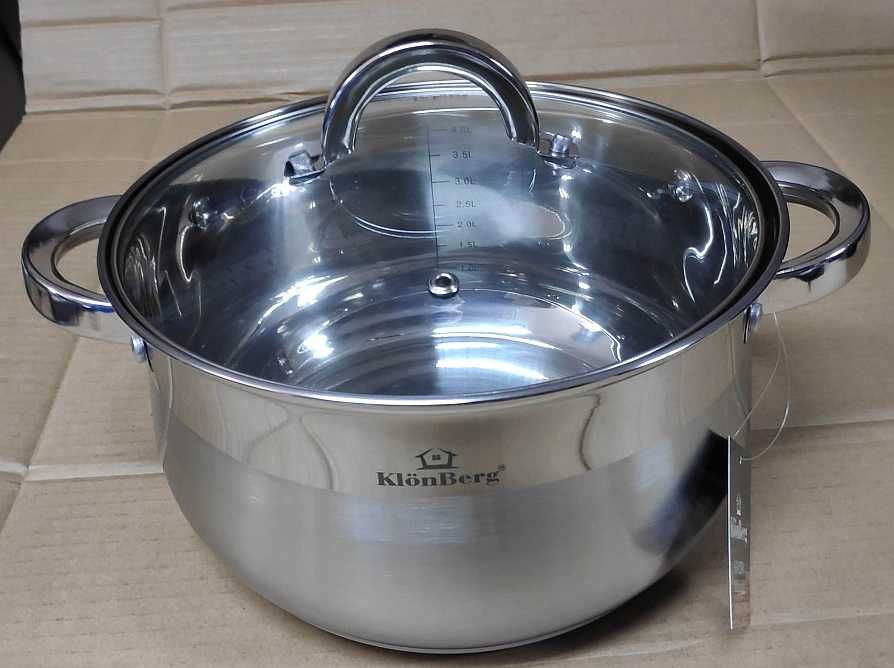 Garnek stalowy 4L indukcja gaz KL