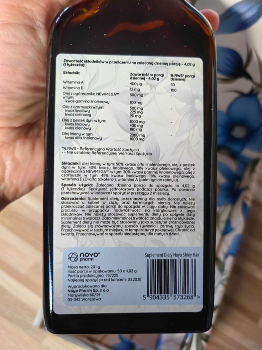 NOYO olej na lśniące włosy