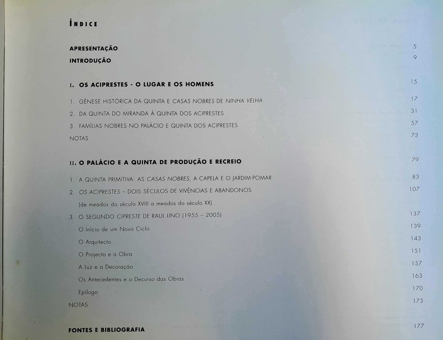 Livro "O Palácio e a Quinta dos aciprestes" Fundação Marquês de Pombal