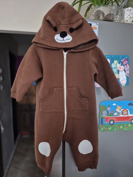 Комбінезон на флісі ведмедик 80 см