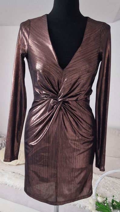 Sukienka  zloty brąz " New Look ".