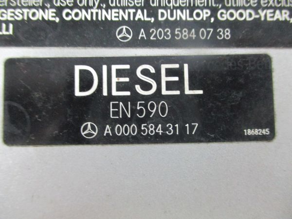 Tampa depósito combustível MERCEDES-BENZ Classe C (W203)