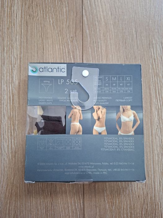 Stringi damskie, rozmiar S, 2 sztuki, modal