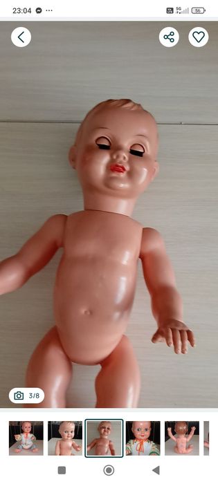 Stara lalka 48 cm