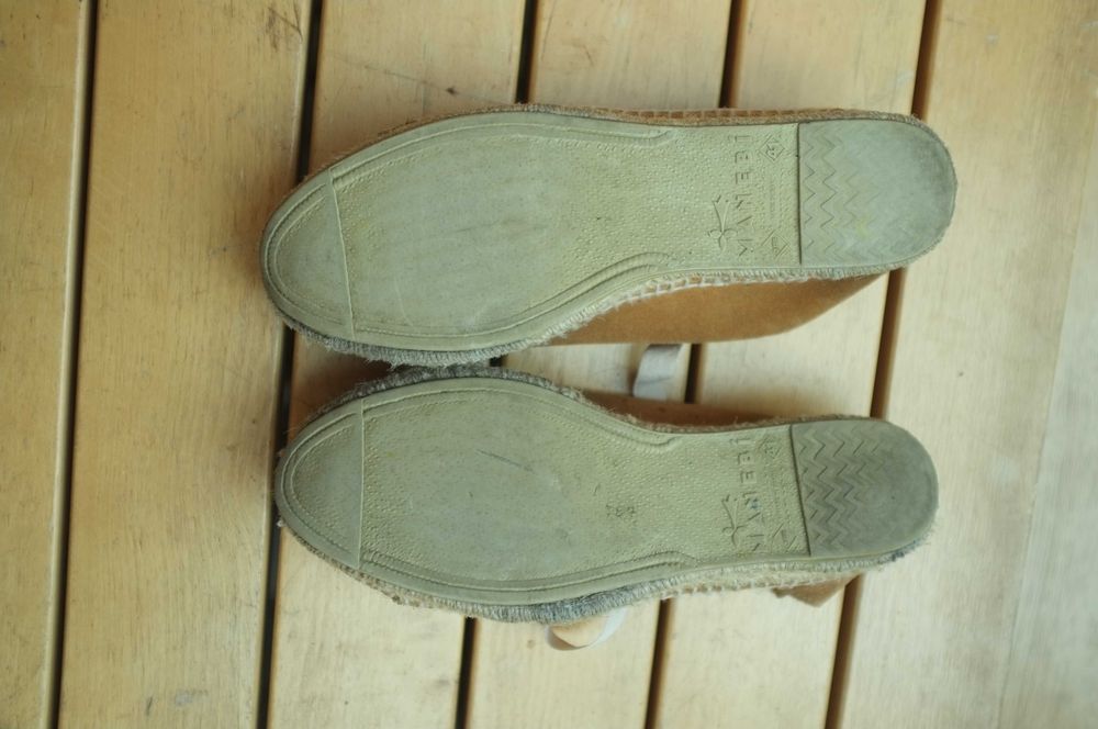 Espadryle Rocky Barnes & Manebi na słoninie zamszowe 41 skórzane