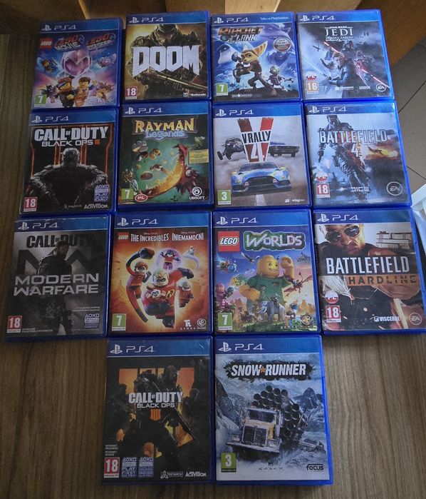 Gry na PS4 zestaw