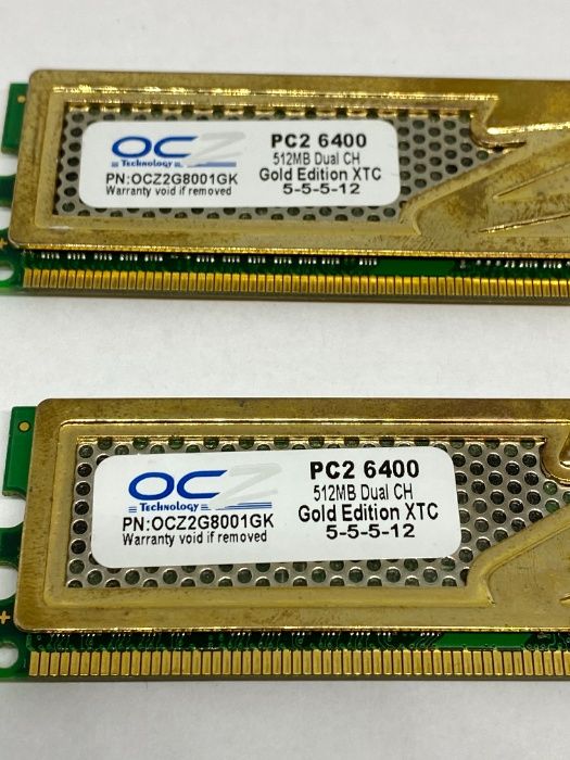 Модуль памяти OCZ Gold Edition XTC PC2-6400 512MB Dual CH