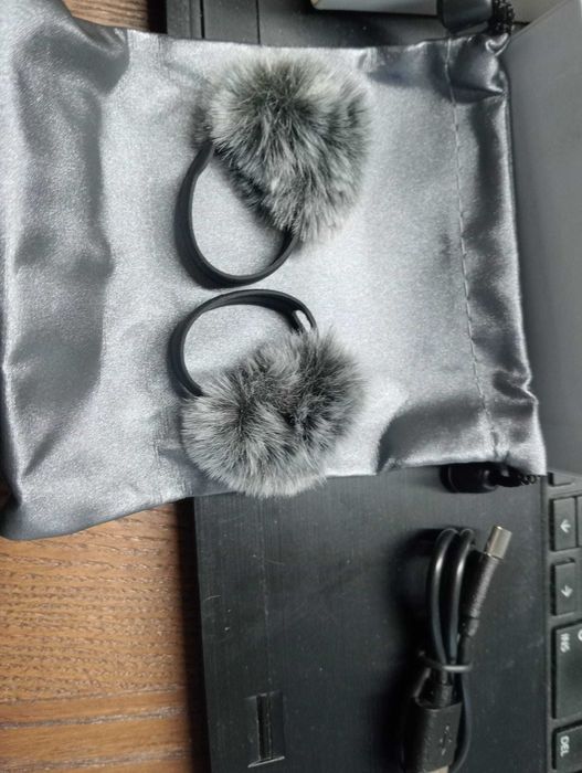 Kit 2 Microfones Lapela Sem Fios OSA H5 - NOVO - Entrevistas/Vlogs