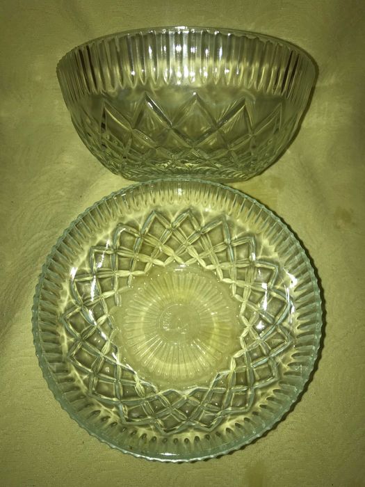 Салатницы, конфетницы, фруктовницы | Набор 2 шт. стекло, СССР