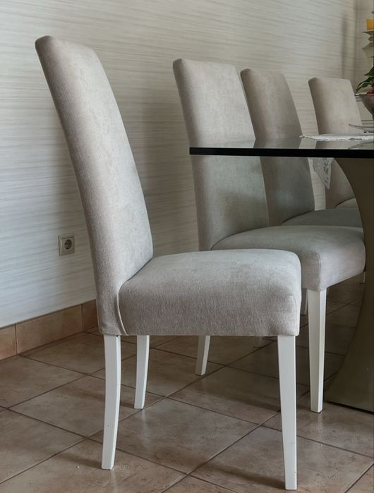 Cadeiras para sala bege