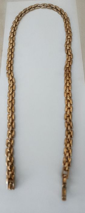 Gargantilha corrente com 40 cm banhada a ouro 18K