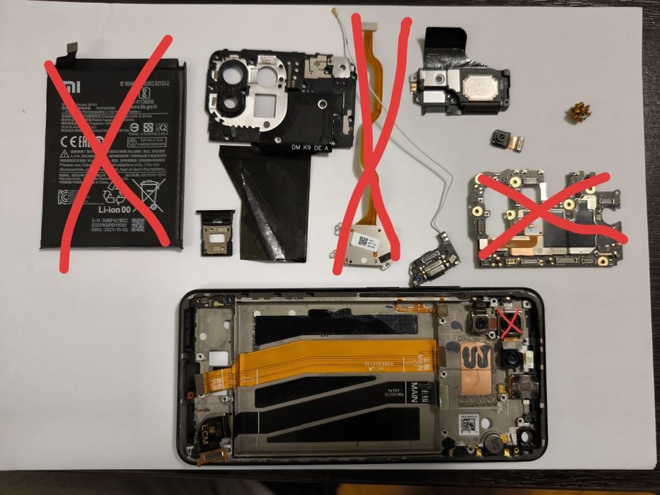 Xiaomi Mi 11 lite на запчастини