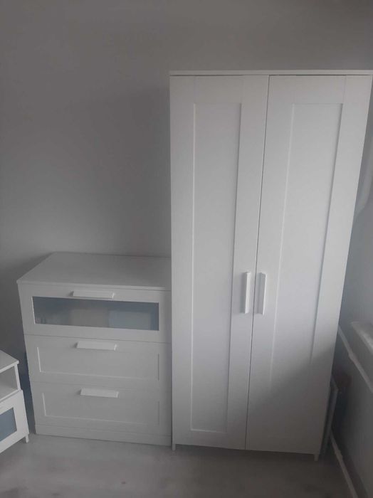 IKEA BRIMNES: komoda, szafa, 2 X szafki nocne