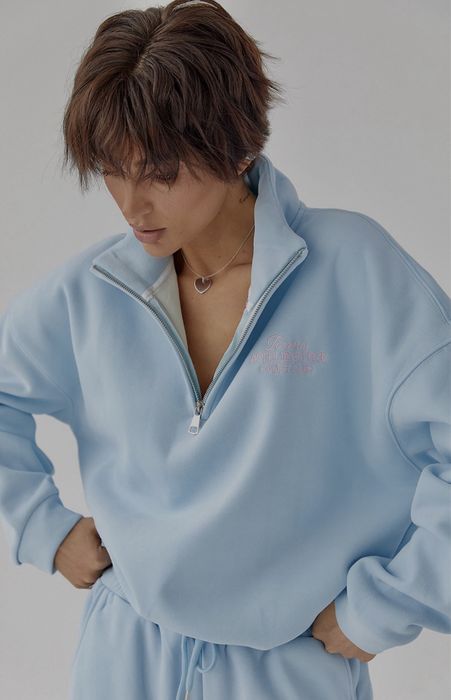 Костюм на флісі небесно голубий