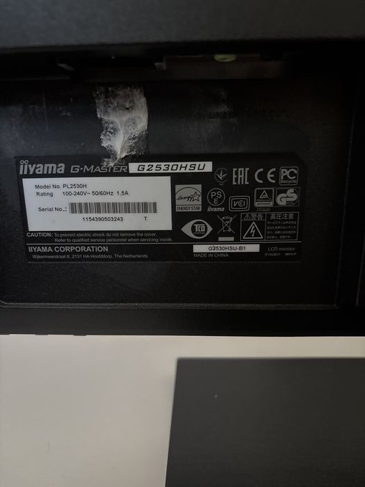 Monitor iiyama G-Master  24,5 cala stan bardzo dobry